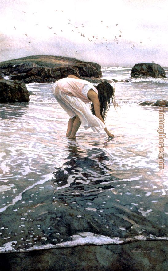 Conferring with the Sea painting - Steve Hanks Conferring with the Sea art painting